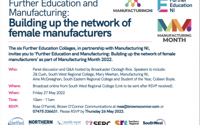 Further Education and Manufacturing: Building up the network of female manufacturers