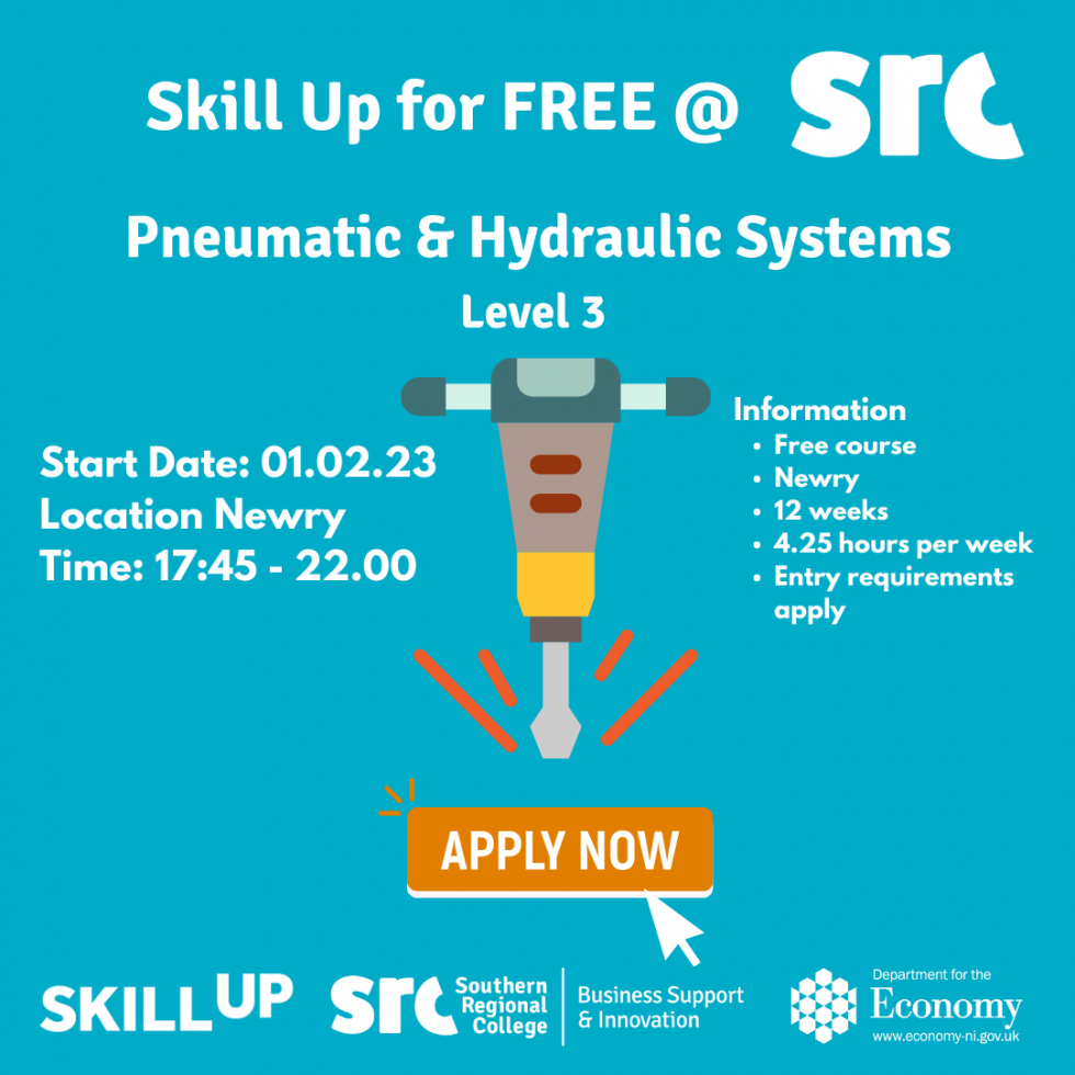 Free Pneumatic and Hydraulic Course at SRC Manufacturing NI