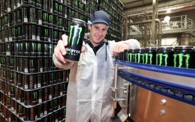 Jonathan Rea opens £17m Monster canning line at Coca-Cola HBC’s production facility