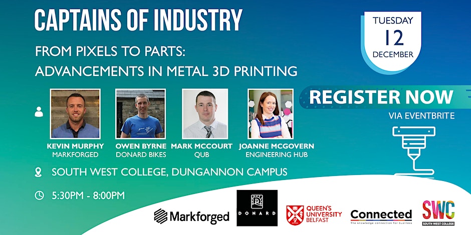 Upcoming event: Pixels to Parts: Advancements in Metal 3D Printing