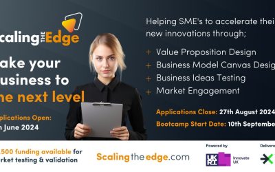 Accelerate Innovation – Last chance to Apply for The Scaling The Edge, September 2024 programme