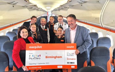 easyJet flights to Birmingham take off from City of Derry
